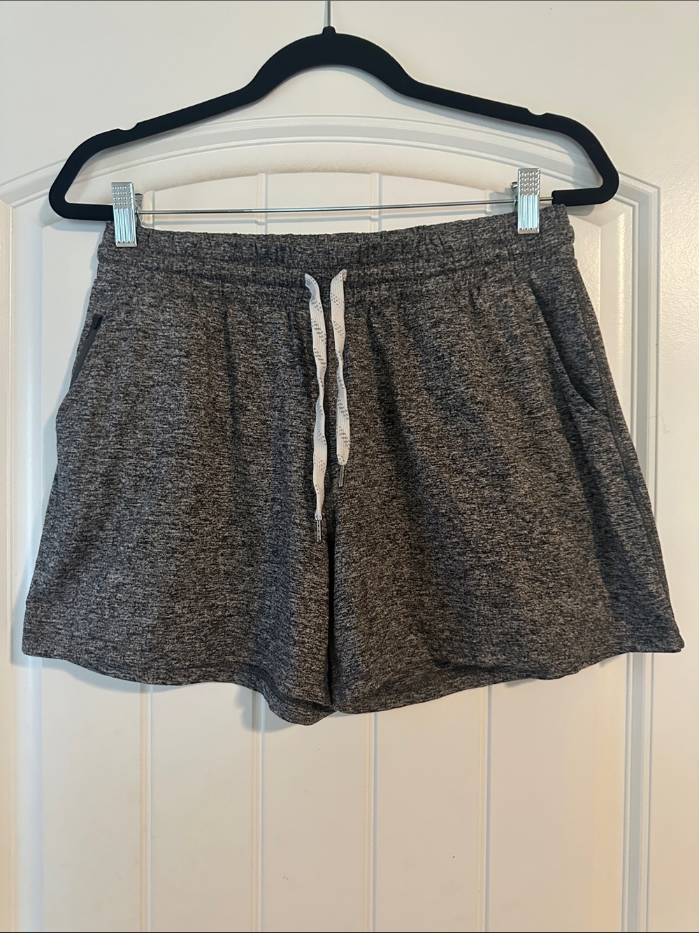 Comfort Knit Drawstring Shorts - Gray
